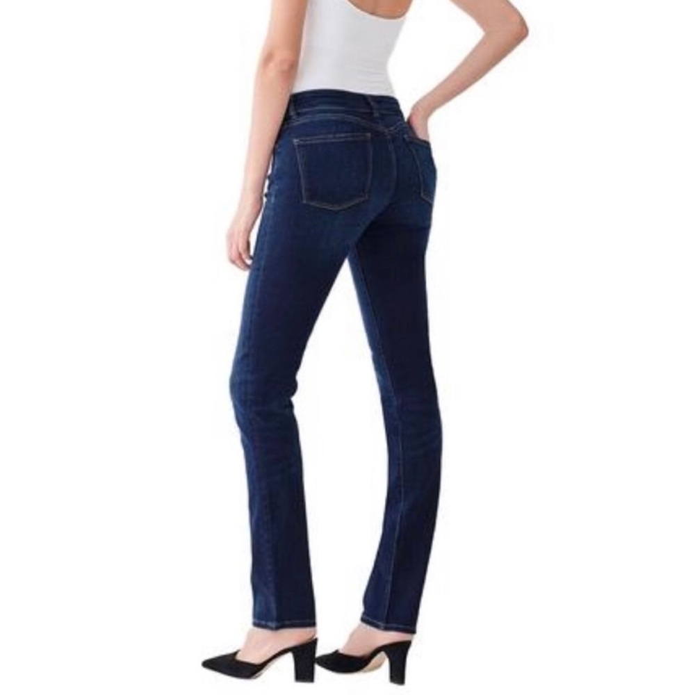 DL1961 Dark Wash Coco Curvy Mid Rise Slim Jeans
